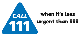 Call 111 when it is less urgent than 111
